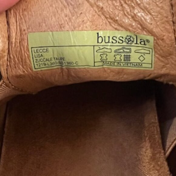 BUSSOLA Zuccale Vapor Leather Sneakers Brown size 6 - Picture 5 of 7